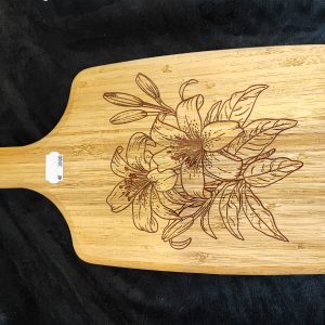 Planche présentation alimentaire en bambou